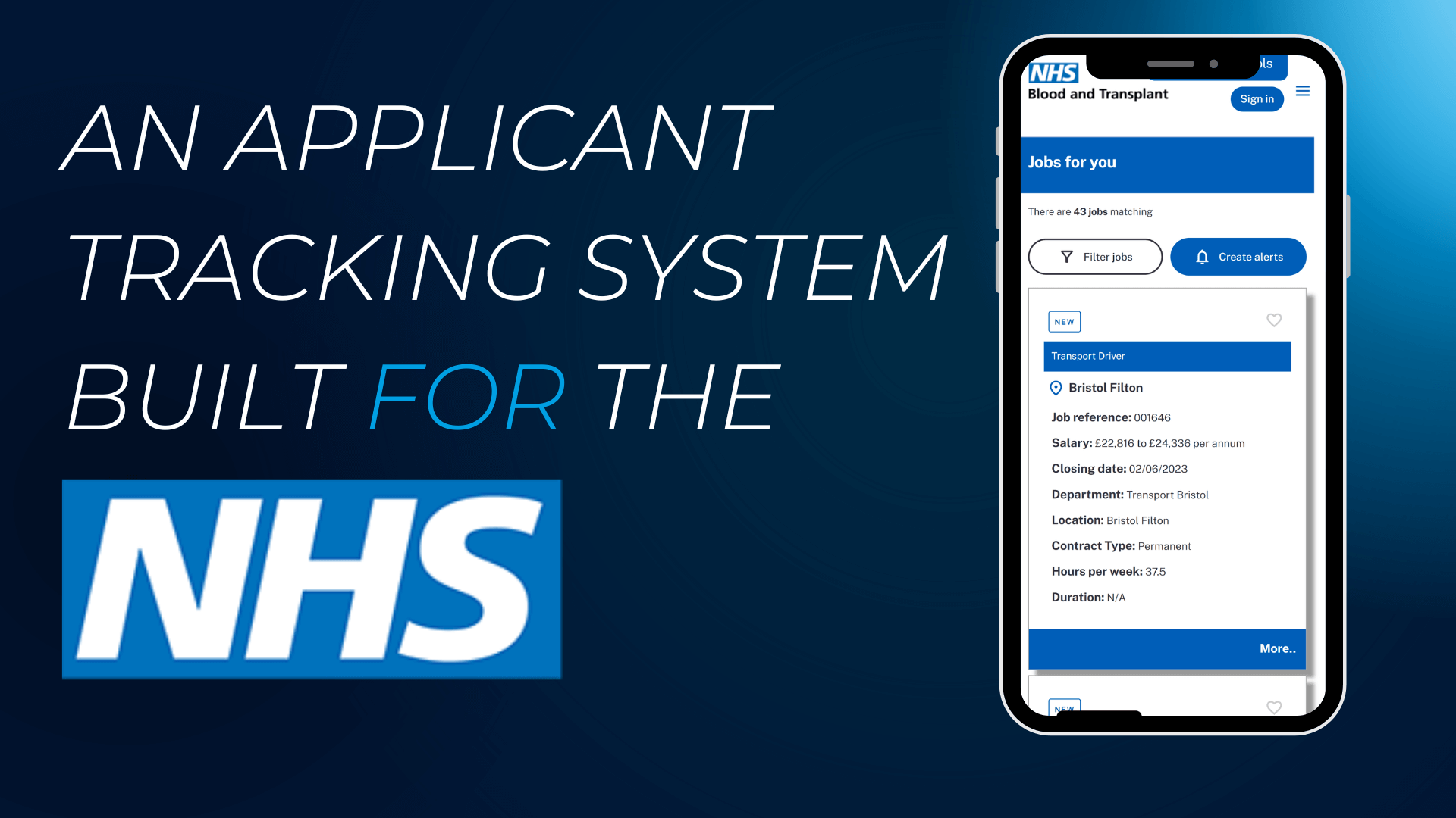An applicant tracking system built for the NHS - Jobtrain