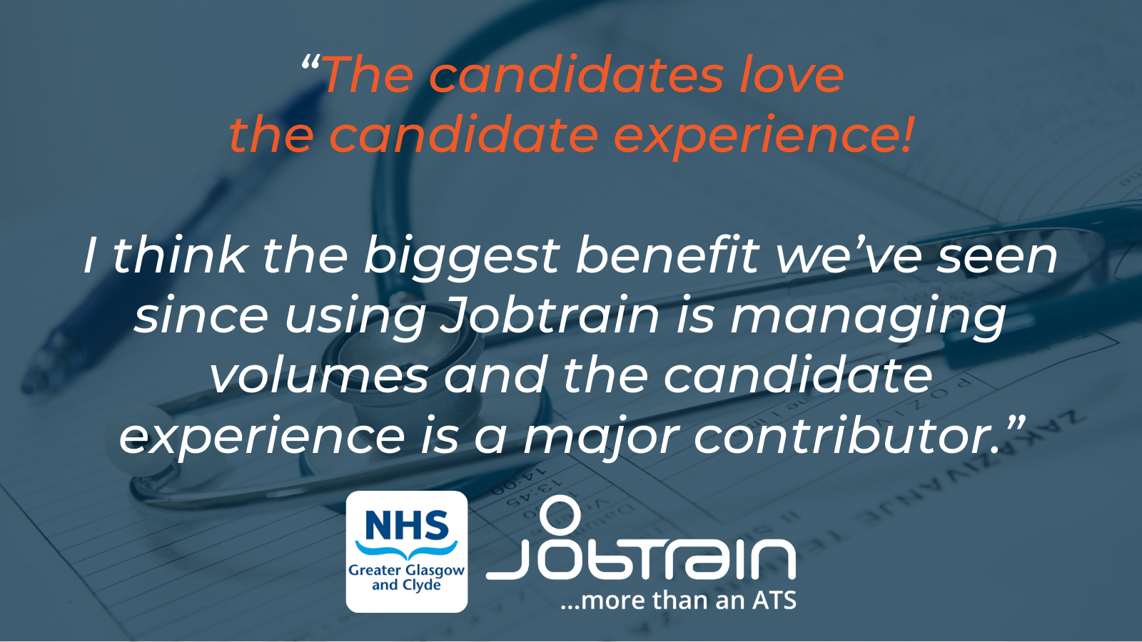 “The candidates love
the candidate experience!

I think the biggest benefit we’ve seen since using Jobtrain is managing volumes and the candidate experience is a major contributor.”