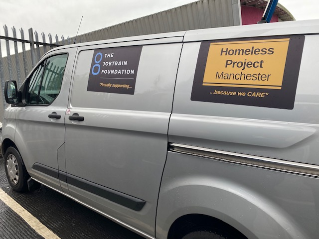 The Jobtrain Foundation and Homeless Project Manchester van