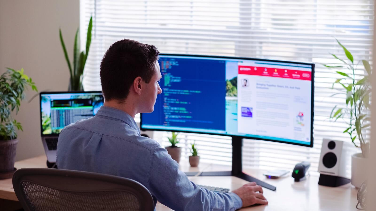 Person at a desk